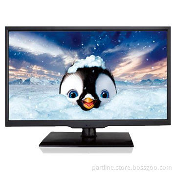 22-inch E-LED TV with Optional DVB-T, Fashionable Design, USB Function Play Video, HDMI/VGA
